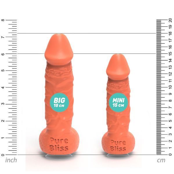 Крафтове мило-член із присоскою Pure Bliss MINI Coral, натуральне SO6356 фото