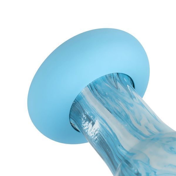 Скляний дилдо Gildo Ocean Ripple, об&rsquo;ємна головка, ідеально для точки G SO8893 фото