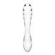 Двосторонній скляний дилдо Satisfyer Dazzling Crystal 1 Transparent, дуже міцний, без стопера SO8785 фото 4