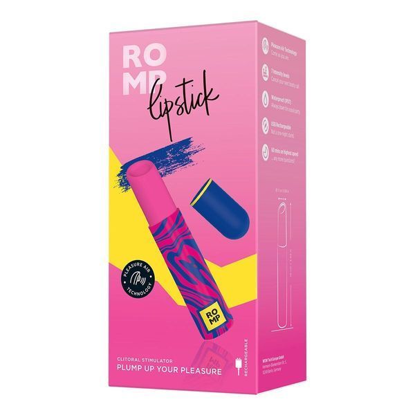 Вакуумний кліторальний стимулятор-помада Romp Lipstick, 7 рівнів інтенсивності SX0539 фото