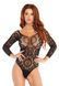 Еротичне боді-бодістокінг Leg Avenue Snap crotch thong back teddy Black S/M SO9131 фото 1