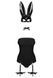 Еротичний костюм кролика Obsessive Bunny costume L/XL, black, боді, чокер, гартери, панчохи, маска SO7702 фото 3