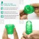 Унісекс-стимулятор Tenga UNI Emerald, зелений, з геометричним рельєфом, лубрикант у комплекті SO9805 фото 3