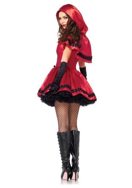 Еротичний костюм Червоної шапочки Leg Avenue Gothic Red Riding Hood M, сукня, накидка SO9123 фото