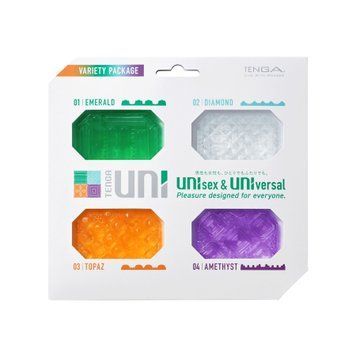 Набір унісекс-стимуляторів Tenga UNI Variety Pack (4 шт), лубрикант у комплекті SO9809 фото