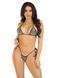 Комплект Leg Avenue Bikini top and thong panty Black One Size SX1072 фото 1