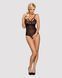 Мереживне боді з доступом Obsessive 818-TED-1 teddy XS/S, чорне SO9020 фото 3