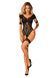 (SALE) Нейлоновий бодістокінг з імітацією гартер Obsessive Bodystocking G334 S/M/L, black, з доступом SO7700 фото 5