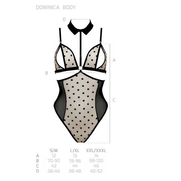 Боді Passion DOMINICA BODY S/M, beige SO8425 фото
