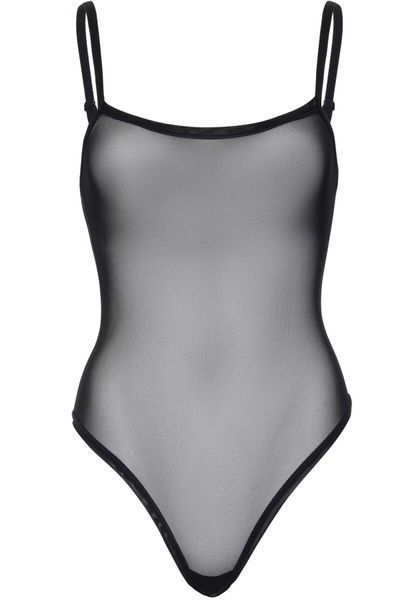 Еротичне боді Leg Avenue Cami bodysuit with thong Black M/L, на бретелях SO9167 фото