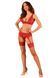Комплект білизни Obsessive Lacelove cupless 3pcs set XS/S Red, бюстгальтер, стрінги, пояс для панчіх SO8655 фото 6