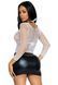 Сітчастий топ Leg Avenue Long Sleeves T-Shirts White, One Size SO9106 фото 3