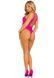 Боді Leg Avenue Opaque racer tank bodysuit, One Size, рожеве, імітація шнурівки, низ &mdash; стрінги SX1080 фото 3