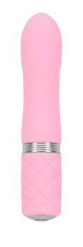 Розкішний вібратор PILLOW TALK - Flirty Pink з кристалом Сваровські, гнучка головка SO2725 фото